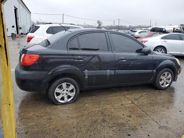 KNADE123376257545 - 2007 KIA RIO BASE BLACK photo 3