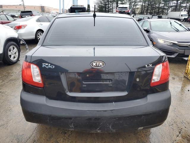 KNADE123376257545 - 2007 KIA RIO BASE BLACK photo 6