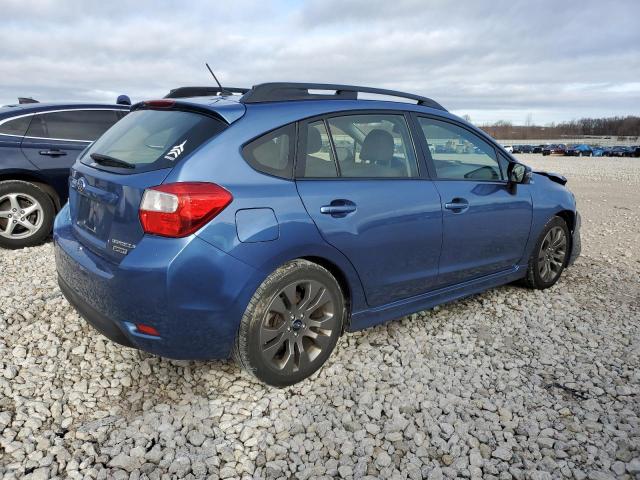 JF1GPAT69FG302313 - 2015 SUBARU IMPREZA SPORT BLUE photo 3