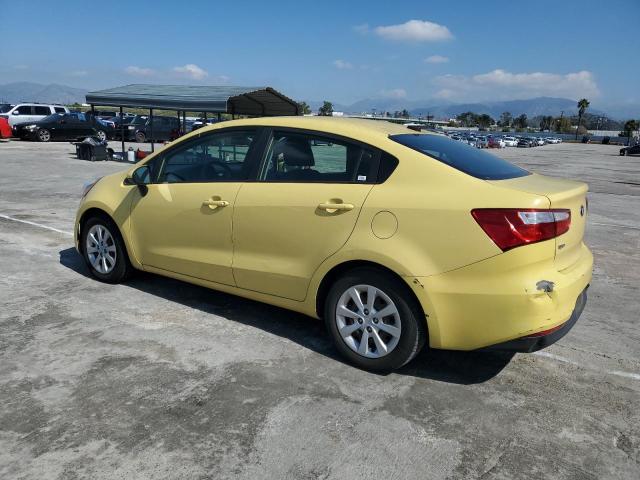 KNADM4A35G6611779 - 2016 KIA RIO LX YELLOW photo 2