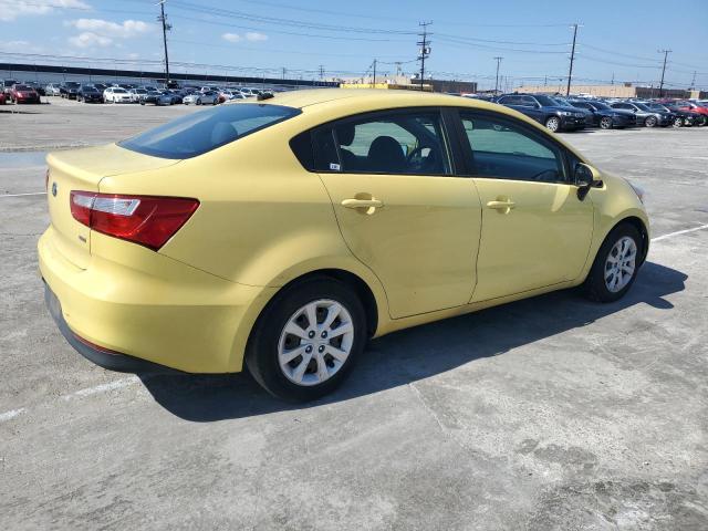 KNADM4A35G6611779 - 2016 KIA RIO LX YELLOW photo 3