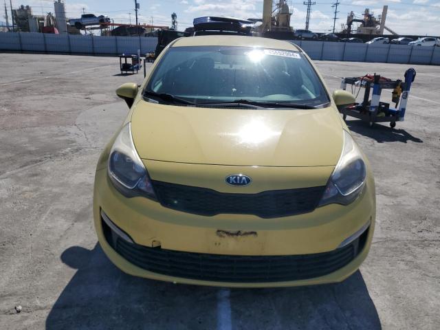 KNADM4A35G6611779 - 2016 KIA RIO LX YELLOW photo 5