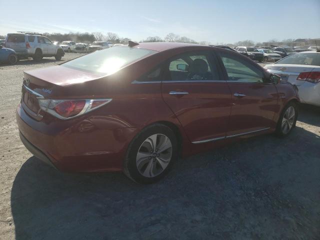 KMHEC4A4XDA083843 - 2013 HYUNDAI SONATA HYBRID RED photo 3