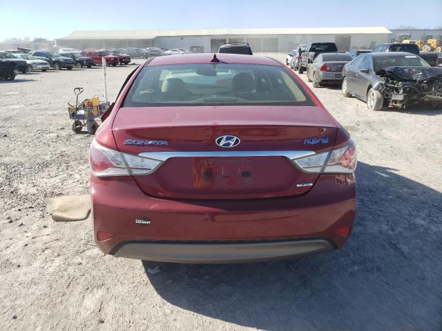 KMHEC4A4XDA083843 - 2013 HYUNDAI SONATA HYBRID RED photo 6