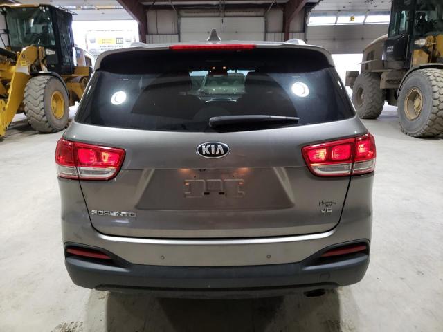 5XYPGDA54GG129603 - 2016 KIA SORENTO LX GRAY photo 6