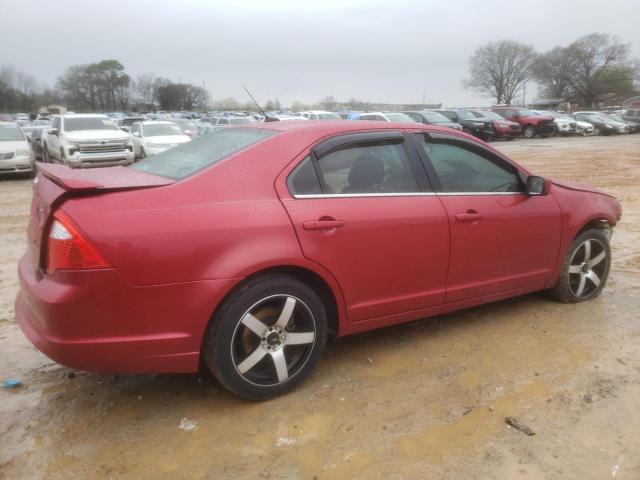 3FAHP0HA4BR206832 - 2011 FORD FUSION SE RED photo 3