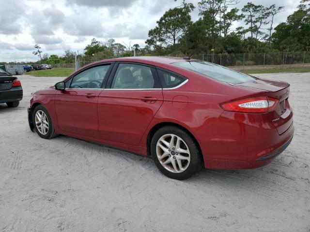 3FA6P0H72FR202750 - 2015 FORD FUSION SE RED photo 2