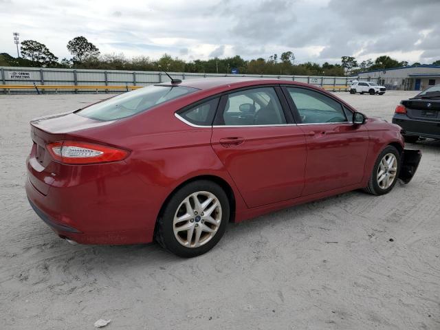 3FA6P0H72FR202750 - 2015 FORD FUSION SE RED photo 3