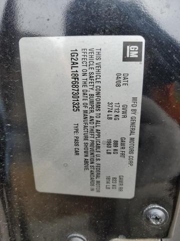 1G2AL18F687301325 - 2008 PONTIAC G5 BLACK photo 12