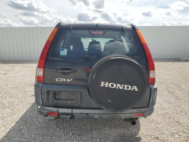 JHLRD78472C045324 - 2002 HONDA CR-V LX BLACK photo 6