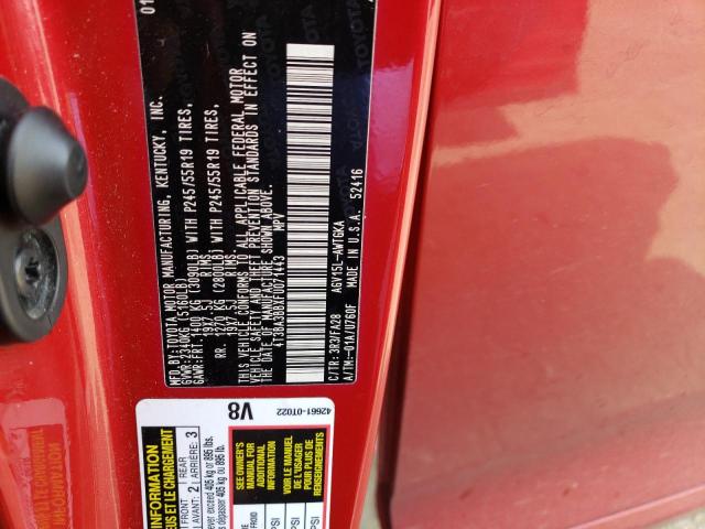 4T3BA3BBXFU071443 - 2015 TOYOTA VENZA LE RED photo 13