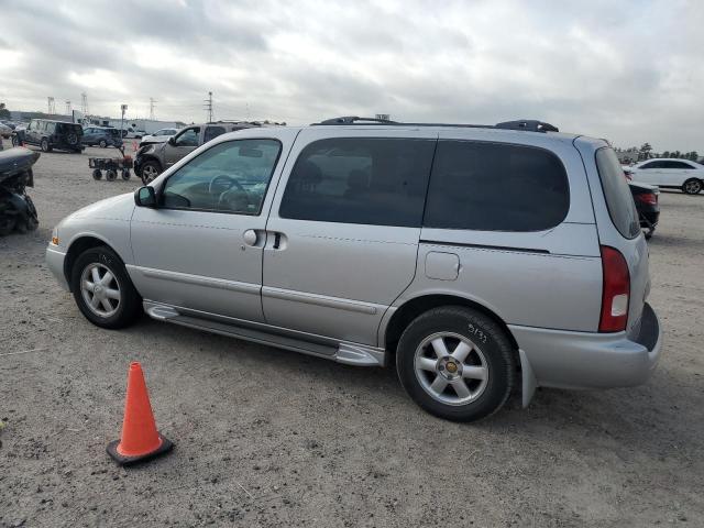 4N2ZN15T52D813277 - 2002 NISSAN QUEST GXE SILVER photo 2