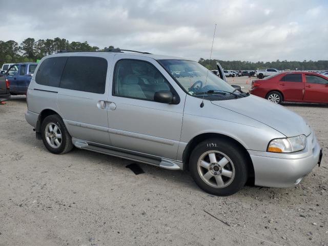 4N2ZN15T52D813277 - 2002 NISSAN QUEST GXE SILVER photo 4