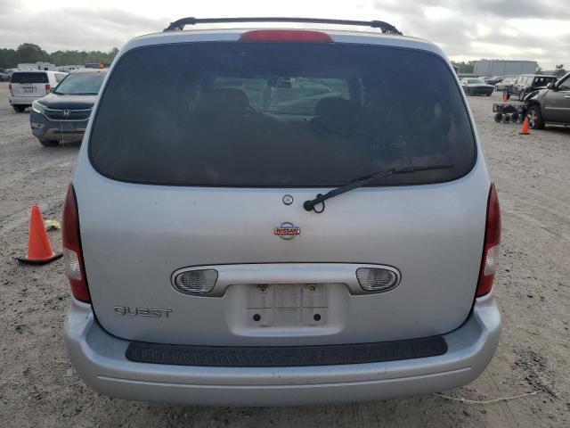 4N2ZN15T52D813277 - 2002 NISSAN QUEST GXE SILVER photo 6