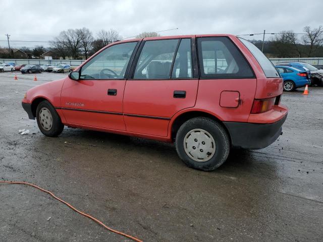 2C1MR6462M6745836 - 1991 GEO METRO BASE RED photo 2