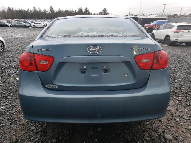 KMHDU45D29U573282 - 2009 HYUNDAI ELANTRA GLS BLUE photo 6