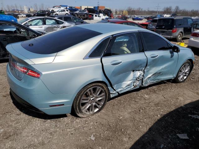 3LN6L2LU8DR800929 - 2013 LINCOLN MKZ HYBRID BLUE photo 3