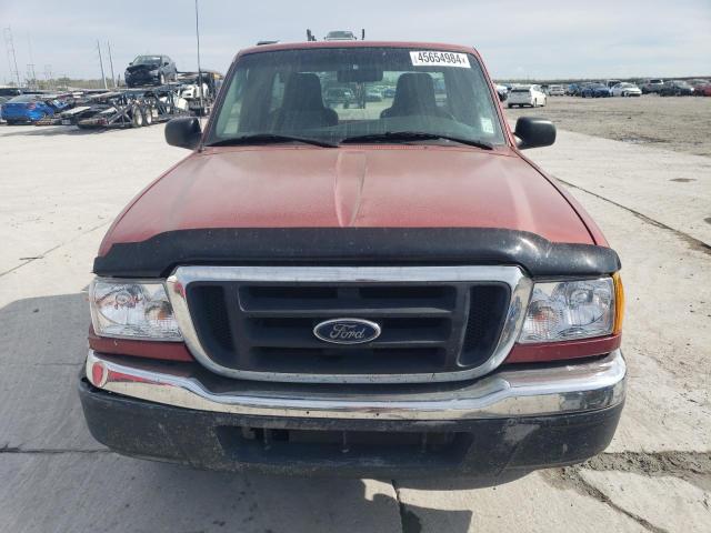 1FTYR10D15PA41687 - 2005 FORD RANGER RED photo 5