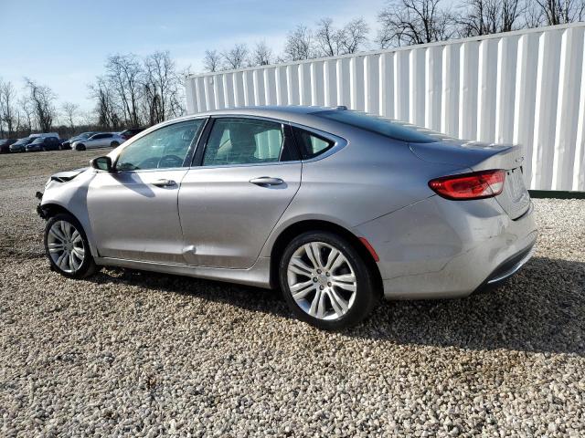 1C3CCCAB9FN567944 - 2015 CHRYSLER 200 LIMITED SILVER photo 2