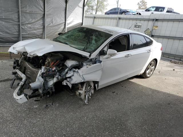 3FA6P0LU7JR249455 - 2018 FORD FUSION SE HYBRID WHITE photo 1