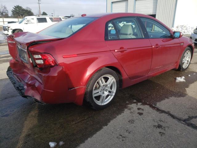 19UUA66208A025191 - 2008 ACURA TL RED photo 3