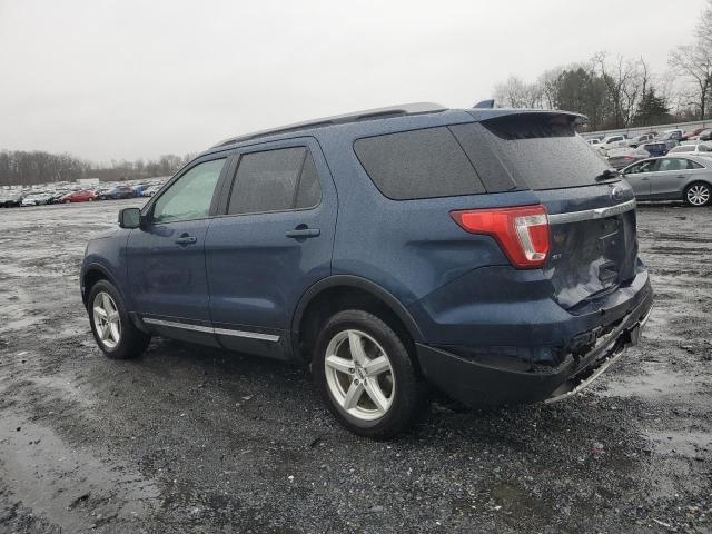 1FM5K8D88HGE18237 - 2017 FORD EXPLORER XLT BLUE photo 2