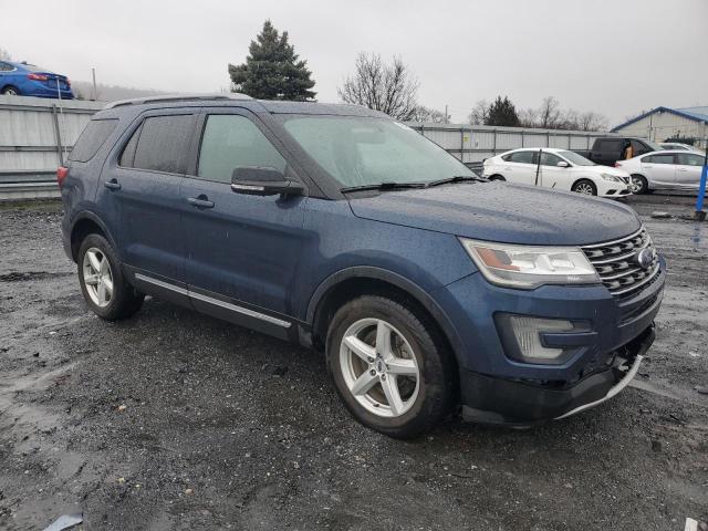 1FM5K8D88HGE18237 - 2017 FORD EXPLORER XLT BLUE photo 4