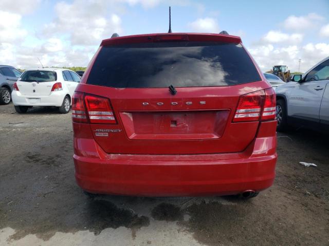 3C4PDCAB0JT347093 - 2018 DODGE JOURNEY SE RED photo 6