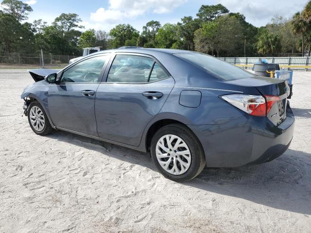 5YFBURHE8KP944686 - 2019 TOYOTA COROLLA L BLUE photo 2