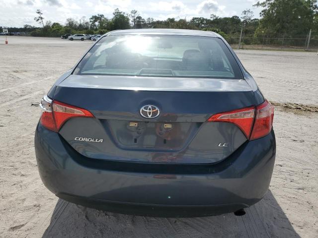 5YFBURHE8KP944686 - 2019 TOYOTA COROLLA L BLUE photo 6