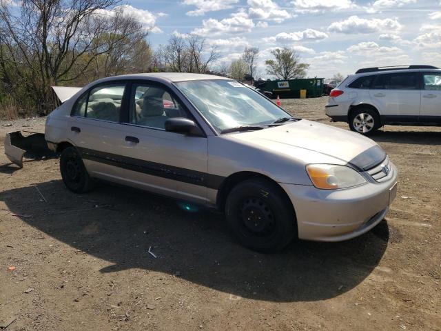 2HGES15521H552365 - 2001 HONDA CIVIC LX GRAY photo 4