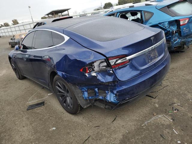 5YJSA1E24LF361856 - 2020 TESLA MODEL S ლურჯი ფოტო 2