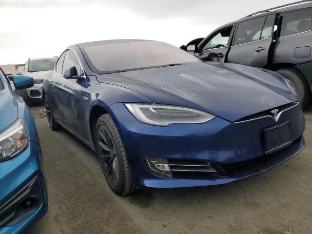 5YJSA1E24LF361856 - 2020 TESLA MODEL S ლურჯი ფოტო 4
