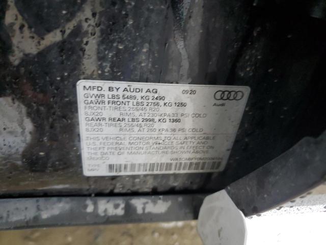 WA1CABFY0M2004184 - 2021 AUDI Q5 PRESTIGE BLACK photo 12