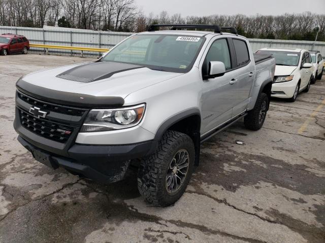 1GCGTEENXK1171391 - 2019 CHEVROLET COLORADO ZR2 SILVER photo 1