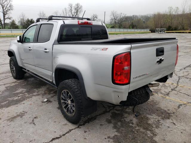 1GCGTEENXK1171391 - 2019 CHEVROLET COLORADO ZR2 SILVER photo 2