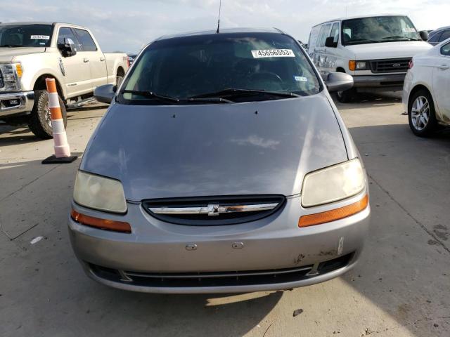 KL1TD66618B110479 - 2008 CHEVROLET AVEO BASE SILVER photo 5