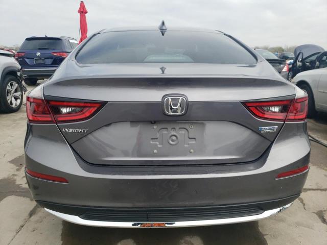 19XZE4F93KE006102 - 2019 HONDA INSIGHT TOURING GRAY photo 6