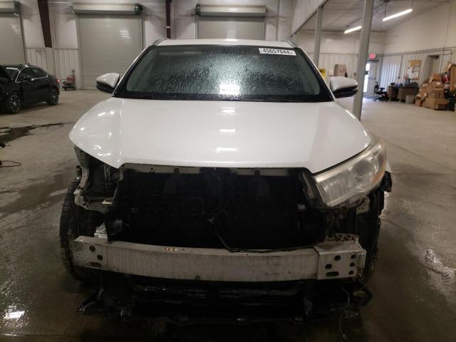 5TDJKRFHXES050750 - 2014 TOYOTA HIGHLANDER XLE WHITE photo 5