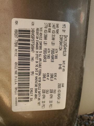 1A8HX58P97F509047 - 2007 CHRYSLER ASPEN LIMITED 棕色 照片 14