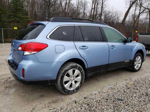 4S4BRCKC0A3328411 - 2010 SUBARU OUTBACK 2.5I LIMITED BLUE photo 3