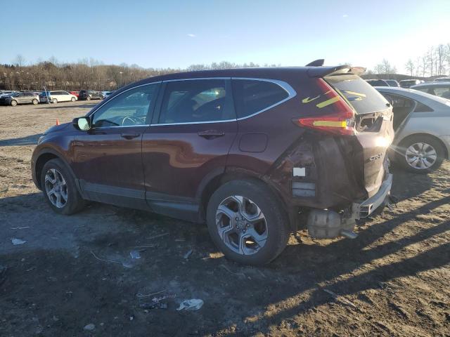 2HKRW2H87KH608468 - 2019 HONDA CR-V EXL MAROON photo 2