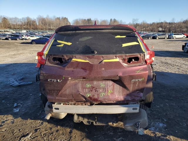 2HKRW2H87KH608468 - 2019 HONDA CR-V EXL MAROON photo 6