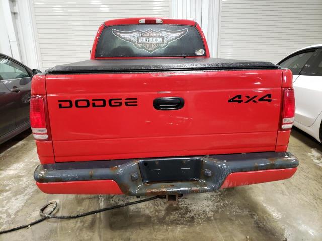 1B7HG38N22S713408 - 2002 DODGE DAKOTA QUAD SPORT RED photo 6