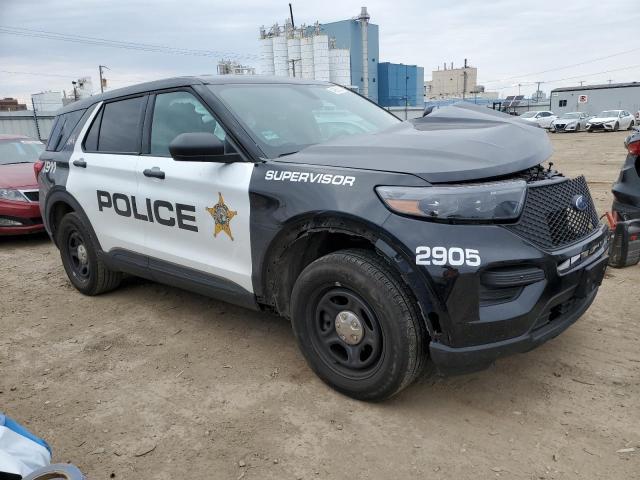 1FM5K8AB0NGB46455 - 2022 FORD EXPLORER POLICE INTERCEPTOR Երկգույն լուսանկար 4