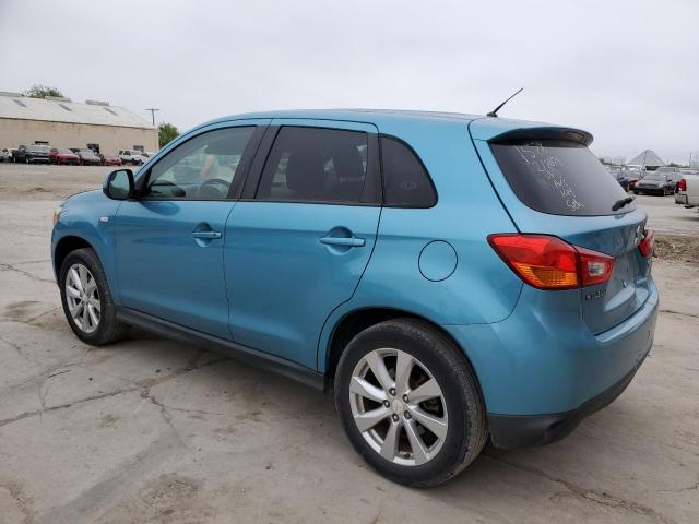 4A4AP3AU5DE024122 - 2013 MITSUBISHI OUTLANDER ES TURQUOISE photo 2