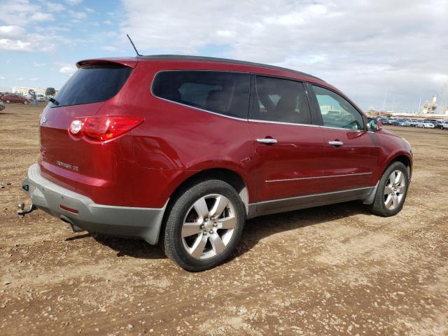 1GNKRLED3BJ318243 - 2011 CHEVROLET TRAVERSE LTZ RED photo 3