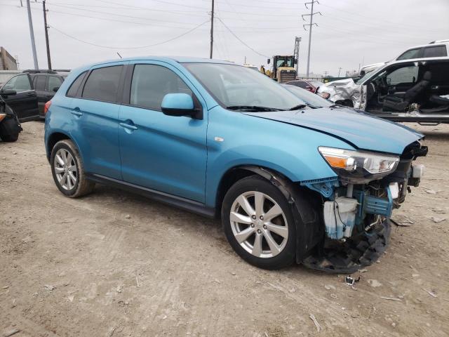 4A4AP3AU1EE002538 - 2014 MITSUBISHI OUTLANDER ES BLUE photo 4