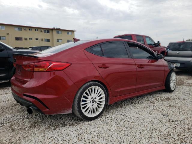 KMHD04LB9JU615321 - 2018 HYUNDAI ELANTRA SPORT RED photo 3