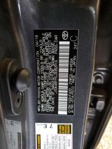 JTDKARFPXJ3082916 - 2018 TOYOTA PRIUS PRIM 灰色 照片 12